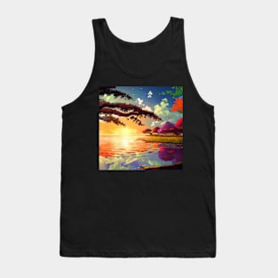 Anime Style Landscape Tank Top